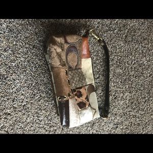 Small patch work coach purse